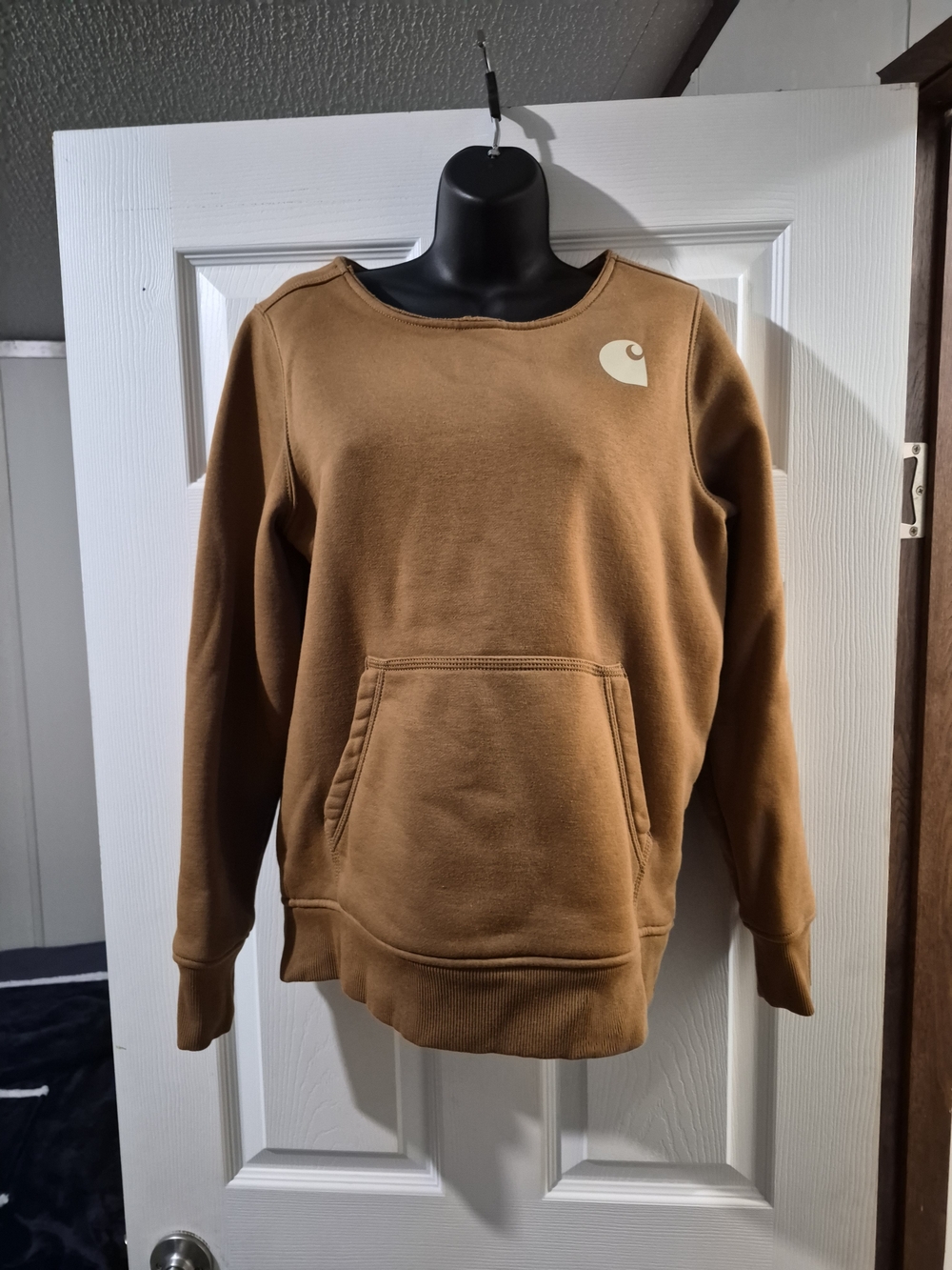 Carhartt Brown Crewneck Sweatshirt with Front Pocket